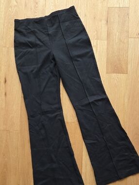 Banana Republic Black Knit High Rise Flare Stretch Pants